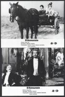 cca 1987 ,,D'Annunzio" című olasz film jelenetei és szereplői, 6 db vintage produkciós filmfotó, ezüst zselatinos fotópapíron, a használatból eredő - esetleges - kisebb hibákkal, 18x24 cm