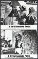 cca 1980 ,,A dervis lerombolja Párizst című szovjet film jelenetei és szereplői, 13 db vintage produkciós filmfotó, ezüst zselatinos fotópapíron, a használatból eredő - esetleges - kisebb hibákkal, 18x24 cm