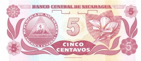 Nicaragua 4 klf modern bankjegy T:I