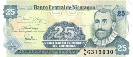 Nicaragua 4 klf modern bankjegy T:I