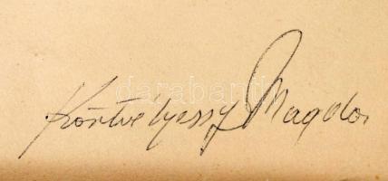 Körtvélyessy Magda (1919-2007): Színes kép (cím nélkül). Olaj, papír, jelzett, kartonra kasírozva, h...