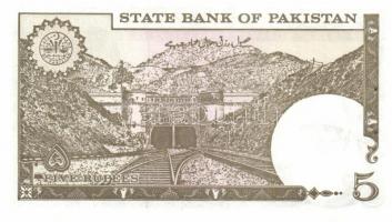 Pakisztán 5 klf modern bankjegy T:I
