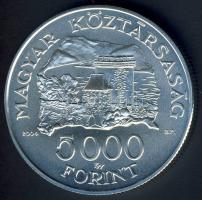 2004. 5000Ft Ag "Visegrádi vár" T:BU Csak 4000db! Eredeti díszdobozban, tanúsítvánnyal!