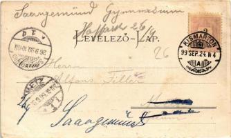 1899 (Vorläufer) Kismarton, Eisenstadt; szőlőhegy. L.F. Kummert Nr. 27. / Weinberge / vineyards (EB)