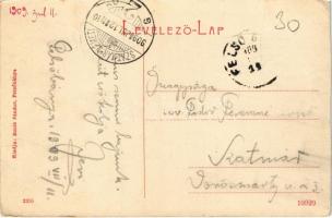 1909 Felsőbánya, Baia Sprie; Római katolikus templom. Bonis Sándor 2355. (W.L. ?) / church (Rb)