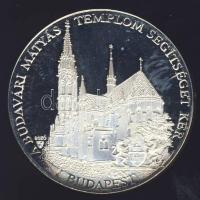 1994. "Mátyás templom-bombamerénylet" ffém emlékérem. Szign.Bozó T:PP Eredeti dísztokban!