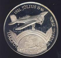 1991. "Endresz-magyar óceánrepülés" ffém emlékérem. Szign.Bozó T:PP