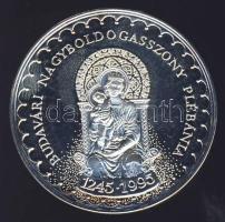 1995. "Nagyboldogasszony Plébánia" ffém emlékérem. Szign.Bozó T:PP Eredeti tokban!