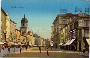 Fiume, Rijeka; Corso / street. W.L. Bp. 3875 1/2. 1911-14. Ad. Kirchhofer & Co.