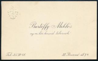 1914 Bartóffy Miklós (1882-1964) százados, későbbi vezérőrnagy saját kezű levele felesége részére, b...