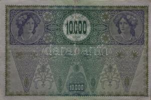 Ausztria/Osztrák-Magyar Bank 1918. 10.000K piros, vízszintes "Deutschösterreich" fny-sal, ...