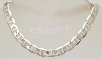 Ezüst(Ag) masszív pálcikás karkötő, jelzett, h: 21 cm, nettó: 10,2 g