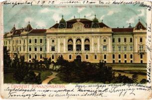 1902 Rimaszombat, Rimavská Sobota; Gömör-Kishont vármegye új székháza, vármegyeháza. Lévai Izsó kiadása / Gemer-Malohont County hall (EK)