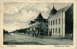 1916 Beregszász, Beregovo, Berehove; Andrássy utca. Friedmann Móritz kiadása / street