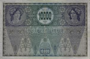 Ausztria/Osztrák-Magyar Bank 1918. 10.000K piros, vízszintes "Deutschösterreich" fny-sal, ...