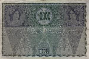 Ausztria/Osztrák-Magyar Bank 1918. 10.000K piros, vízszintes "Deutschösterreich" fny-sal, ...