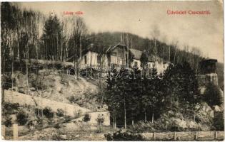 1911 Csucsa, Ciucea; Lázár villa. Ifj. Simon Gerő kiadása/ villa
