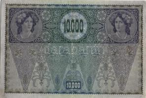 Ausztria/Osztrák-Magyar Bank 1918. 10.000K piros, vízszintes "Deutschösterreich" fny-sal, ...