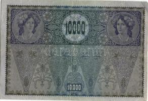 Ausztria/Osztrák-Magyar Bank 1918. 10.000K piros, vízszintes "Deutschösterreich" fny-sal, ...