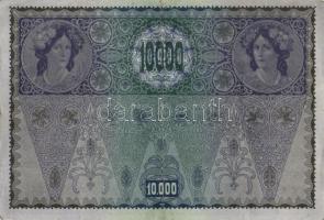 Ausztria/Osztrák-Magyar Bank 1918. 10.000K piros, vízszintes "Deutschösterreich" fny-sal, ...