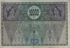 Ausztria/Osztrák-Magyar Bank 1918. 10.000K piros, vízszintes "Deutschösterreich" fny-sal, ...