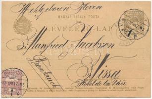 1900 Pozsony, Pressburg, Bratislava; Újtelepi villa / Eine Villa in Neustift / Kuzmányho ulica. phot...