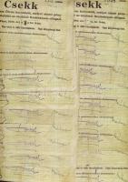 Pápa 1919. "Pápai csekk" 50K (77x) lyukasztással érvénytelenítve, klf variációkban T:III,I...