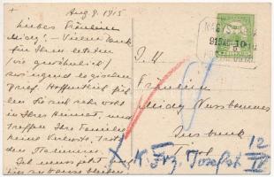 1915 Nagyszarva, Szarva, Velká Sarva, Rohovce (Pozsony); Illésházy kastély, kegykép / castle, icon +...