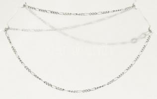 Ezüst(Ag) figaro nyaklánc, jelzett, h: 40 cm, nettó: 2,7 g