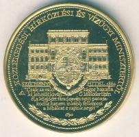 DN "Széchenyi" aranyozott fém emlékérem, eredeti zománcos-fém címeres díszdobozban T:PP