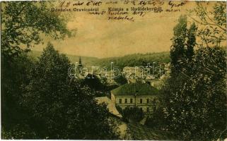 1913 Oravica, Oravita; Kilátás a lövöldekertből. W.L. (?) 9489. / view from the shooting garden (fa)