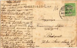 1913 Oravica, Oravita; Kilátás a lövöldekertből. W.L. (?) 9489. / view from the shooting garden (fa)