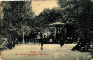 1909 Pöstyén, Piestany; park és Zenepavilon. W.L. Bp. 5747. / music pavilion in the park (EB)
