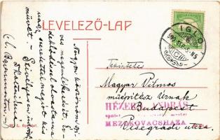 1909 Igló, Zipser Neudorf, Spisská Nová Ves; Evangélikus és katolikus templom. W.L. Bp. 2797. / chur...