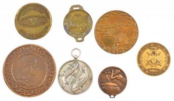 7db klf külföldi emlékérem, közte Amerikai Egyesült Államok, Olaszország T:1-,2 7pcs of commemorative medallions from diff countrie, with USA, Italy C:AU,XF