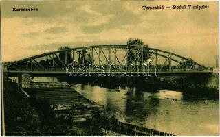1908 Karánsebes, Caransebes;Temes híd. W.L. 1470. / boy Timis river bridge
