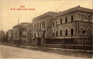 1912 Igló, Zipser Neudorf, Spisská Nová Ves; M. kir. állami tanító képezde. W.L. Bp. 2805. Dörner Gyula kiadása / teachers training institute (EB)