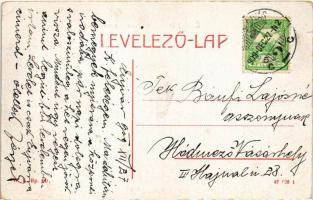 1909 Érsekújvár, Nové Zámky; Iskola utca és gimnázium. W.L. Bp. 441. / street with school (EK)