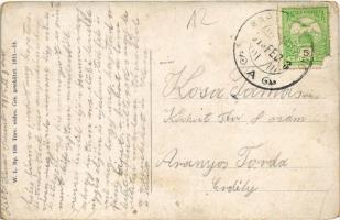 1913 Versec, Werschetz, Vrsac; Ferenc József tér / square. W.L. Bp. 109. 1911-14. (EB)