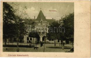 Kisszeben, Sabinov; városház / town hall (Rb)