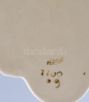 Fehér mázas Herendi hamutál, jelzett: masszába nyomott Herend, hibátlan d: 15cm