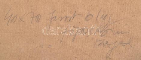 Sipos István (1945-): Öreg malom. Olaj, farost. Jelzett. Hátoldalán autográf felirattal. Dekoratív f...