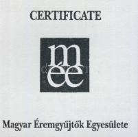 Imre 1196-1204. Denár Ag MÉE-egri kiadás T:1 RRR! Csak 200db volt verhető! 33. számú tanúsítvánnyal