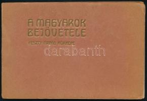 cca 1896 A magyarok bejövetele - Feszty Árpád körképe. cca 1896 Divald Károly. 192x11 cm + hozzá nég...