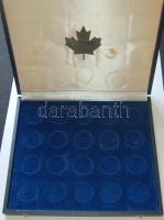 Éremtartó kazetta, 20 férőhellyel, 35mm átmérőjű érmékhez, használt