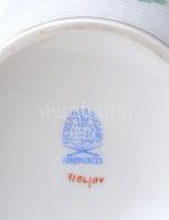 Herendi nagy méretű zöld Apponyi mintás, háncs nyomott váza, hibátlan, jelzett. m: 28cm