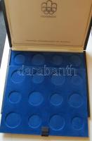 Éremtartó kazetta, 1 tálcával, összesen 28 férőhellyel, 38mm és 44mm átmérőjű érmékhez, használt, jó...