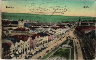 1915 Eperjes, Presov; Fő utca, piac / main street, market (EK)