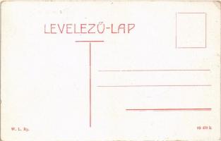 Sztrecsnó, Sztrecsény, Strecno; Hrad Strecno / Sztrecsnó vára, Vágvölgy. W.L. Bp. / castle ruins, Vá...