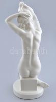 Herendi Tertia fürdőző nő, biscuit porcelán, hibátlan, Lux Elek terv, jelzett, m: 37 cm